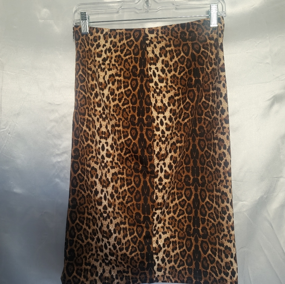 Leopard Pencil Skirt